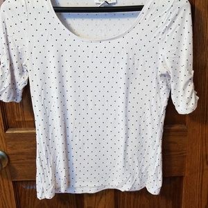 White House Black Market polka dot shirt